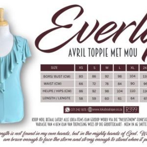 Everley Reeks - Avril met moue sagte mint