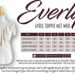 Everley Reeks - Avril met moue Cream