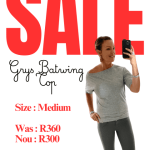Grys Batwing Top - Size Medium