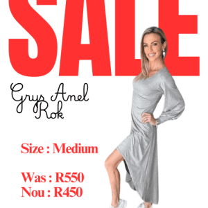 Grys Lente Anel Rok - Size Medium