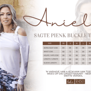 Aniela Reeks - Sagte Pienk Buckle top