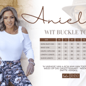 Aniela Reeks - Wit Buckle Toppie