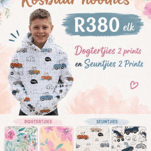 Kiddies Hoodies - Sit Size & print by checkout in notas