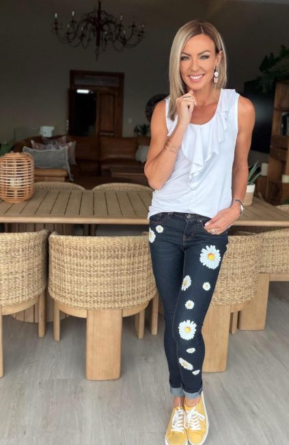 Skinny Jeans - Met Blom