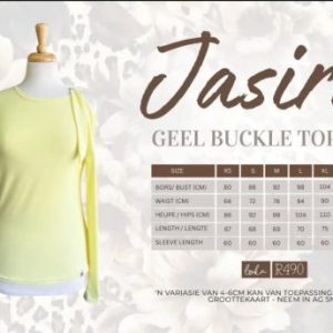 Jasira Reeks - Geel Buckle Toppie