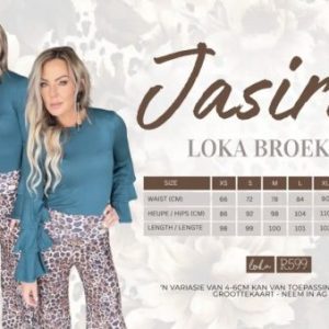 Jasira Reeks - Bruin Leopard Loka Broek